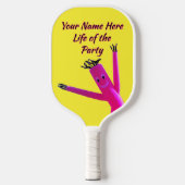 Raquette De Pickleball Fête de vie rose joyeuse (Recto)
