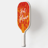 Raquette De Pickleball Feu rouge et orange et flammes en gras (Gauche)