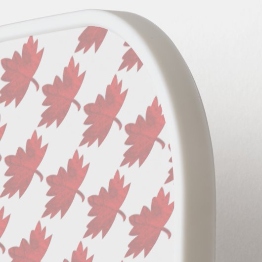 Raquette De Pickleball Feuille d'érable du Canada par Shirley Taylor (Détail gauche)