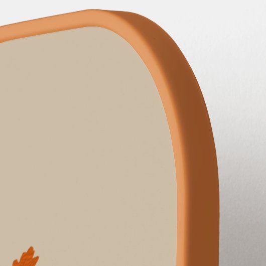 Raquette De Pickleball Feuilles de chêne de Thanksgiving (Détail gauche)