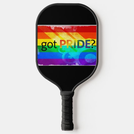 Raquette De Pickleball Fierté LGBTQ - drapeau arc-en-ciel (Recto)