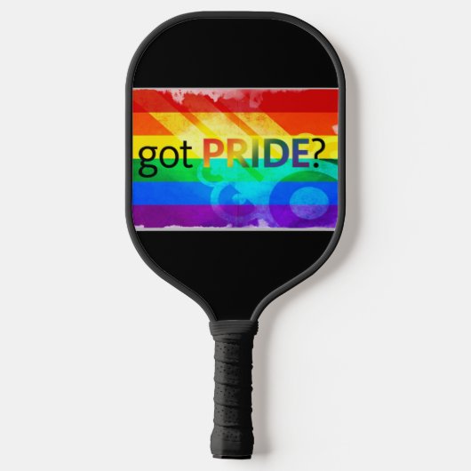 Raquette De Pickleball Fierté LGBTQ - drapeau arc-en-ciel (Verso)