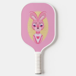 Raquette De Pickleball Fille de dessin animé lapin mignon