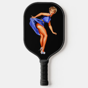 RAQUETTE DE PICKLEBALL FILLE PIN-UP RÉTRO