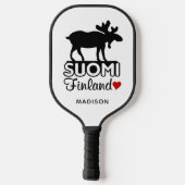 Raquette De Pickleball Finlande Moose nom personnalisé (Verso)
