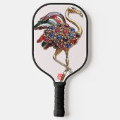 Raquette De Pickleball "Flamant rose à bijoux" (Verso)
