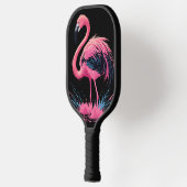 Raquette De Pickleball Flamant rose rose blanc artistique (Gauche)