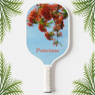 Raquette De Pickleball Flamboyant Royal Poinciana Botanique Floral