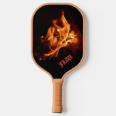 Raquette De Pickleball Flammes de feu Hot Stuff Personnalisé (Verso)
