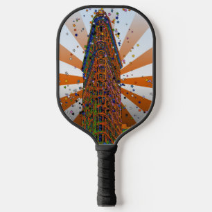 Raquette De Pickleball Flatiron Building - Orange & White Rays