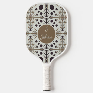 Raquette De Pickleball Flèche géométrique Boho Blanc