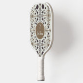 Raquette De Pickleball Flèche géométrique Boho Blanc (Gauche)