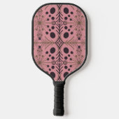 Raquette De Pickleball Flèche géométrique Boho rose personnalisé (Verso)