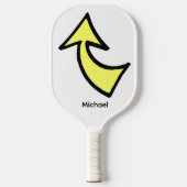 Raquette de Pickleball Flèche jaune mignonne (Recto)