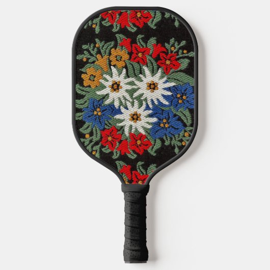 Raquette De Pickleball Fleur alpine suisse Edelweiss (Recto)