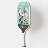 Raquette De Pickleball Fleur de naissance de février Nom personnalisé (Gauche)