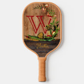 Raquette De Pickleball Fleur de trompette et abeille du pays (Recto)