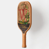 Raquette De Pickleball Fleur de trompette et abeille du pays (Gauche)