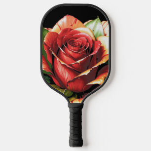 Raquette De Pickleball Fleur design Rose Sucre de canne unique