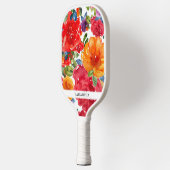 Raquette De Pickleball Fleur dessinée à la main et élégant (Gauche)