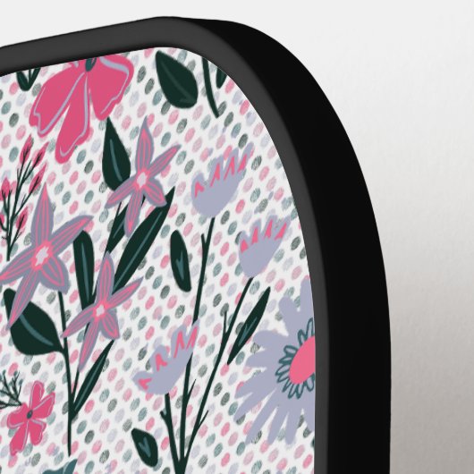 Raquette De Pickleball Fleur sauvage moderne (Détail gauche)