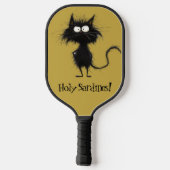 Raquette De Pickleball *~* Fleur Whimsical Quirky Cat AP68 PHOTO 6 (Verso)