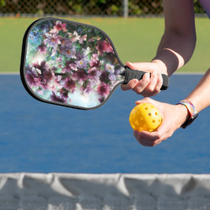 Raquette De Pickleball Fleurs à éclaboussures de fleurs de cerisier
