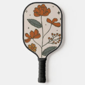 Raquette De Pickleball Fleurs Boho Pickleball Personnalisé Paddle (Verso)