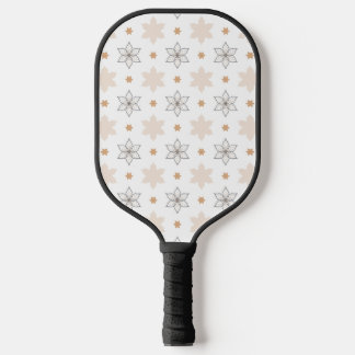 Raquette De Pickleball Fleurs d'art géométriques simples