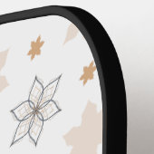 Raquette De Pickleball Fleurs d'art géométriques simples (Détail gauche)