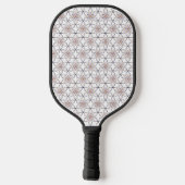 Raquette De Pickleball Fleurs d'art géométriques simples (Verso)