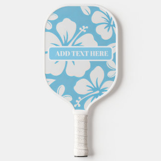 Raquette De Pickleball Fleurs de plage bleu tropical