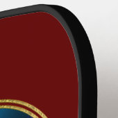 Raquette De Pickleball FLEURS DE VIE - Fleur fractale 1 (Détail gauche)