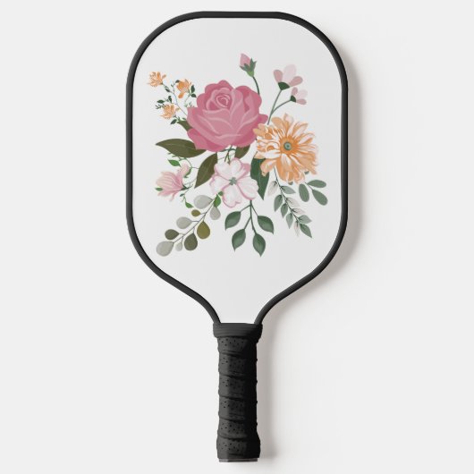 Raquette De Pickleball Fleurs d'eau (Recto)