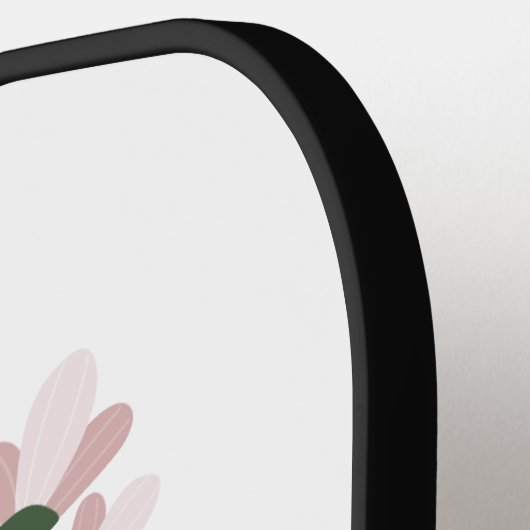 Raquette De Pickleball Fleurs d'eau (Détail gauche)