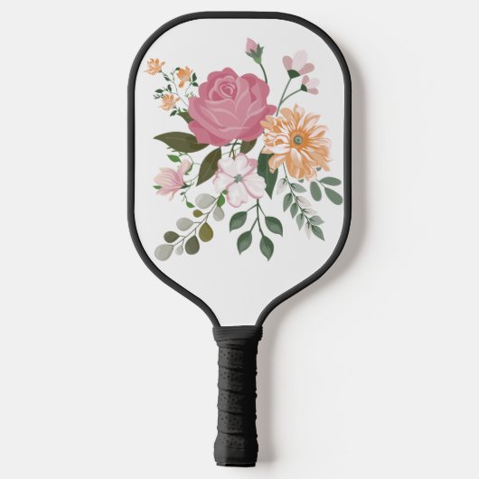 Raquette De Pickleball Fleurs d'eau (Verso)