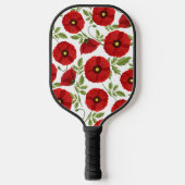 Raquette De Pickleball Fleurs d'été joyeuses floraison de pavot (Recto)