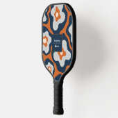 Raquette De Pickleball Fleurs d'oeuf rouille de blues de cobalte rétro No (Gauche)