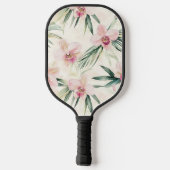 Raquette De Pickleball Fleurs d'orchidées blanches tropicales (Verso)