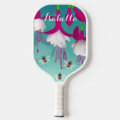 Raquette De Pickleball Fleurs Fuchsia (Verso)
