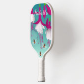 Raquette De Pickleball Fleurs Fuchsia (Gauche)