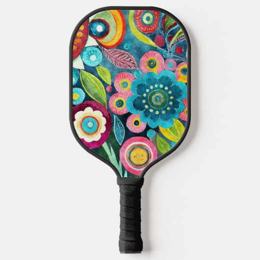 Raquette De Pickleball Fleurs funky Pickleball Paddle (Recto)