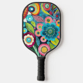 Raquette De Pickleball Fleurs funky Pickleball Paddle (Verso)
