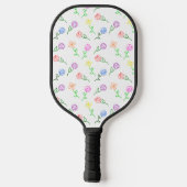 Raquette De Pickleball Fleurs géométriques (Verso)