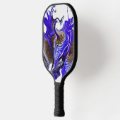 Raquette De Pickleball Fleurs Iris Violets (Gauche)