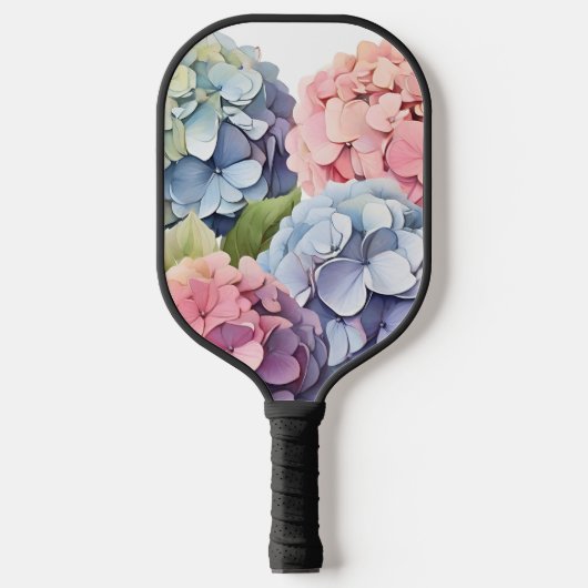 Raquette De Pickleball Fleurs Pastel Hydrangea Délicieuses (Recto)