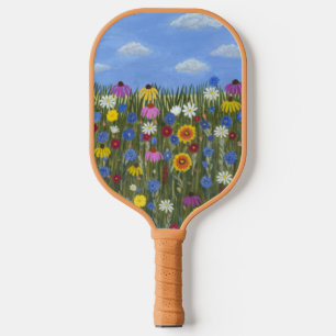 Raquette De Pickleball Fleurs sauvages avec des marguerites