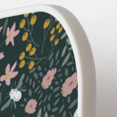 Raquette De Pickleball Fleurs sauvages bohémiens de la moutarde (Détail gauche)