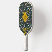 Raquette De Pickleball Fleurs sauvages bohémiens de la moutarde (Gauche)