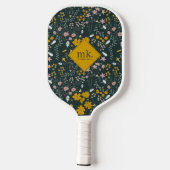 Raquette De Pickleball Fleurs sauvages bohémiens de la moutarde (Verso)